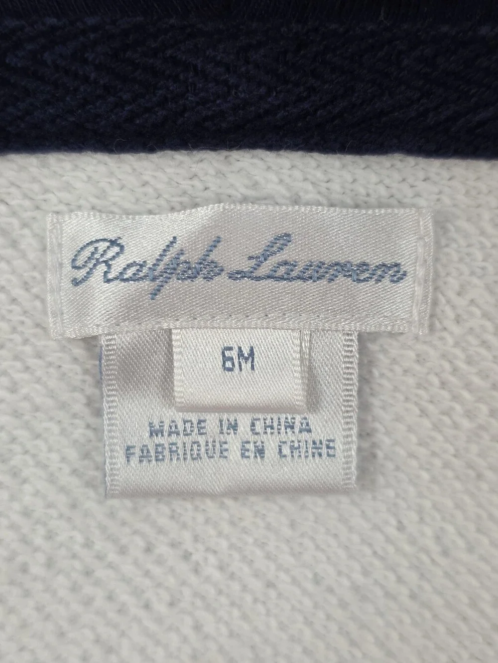 Ralph Lauren Baby Polo Hoodie Zip Jacket 6M Big Flesh Pony Colorblock Cotton